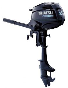 Tohatsu 4-Stroke 3.5HP Outboard Motor, Tiller Handle, New 2018 - Kay ...