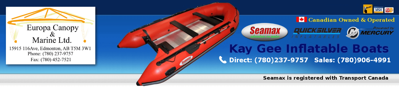 Europa Canopy & Marine | Kay Gee Inflatable Boats